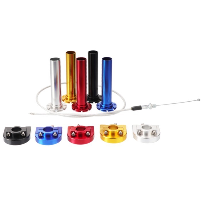 Motorcycle CNC Aluminum Gas Throttle Handle Grip Universal 7/8" 22mm Handle Bar Grip Throttle For D