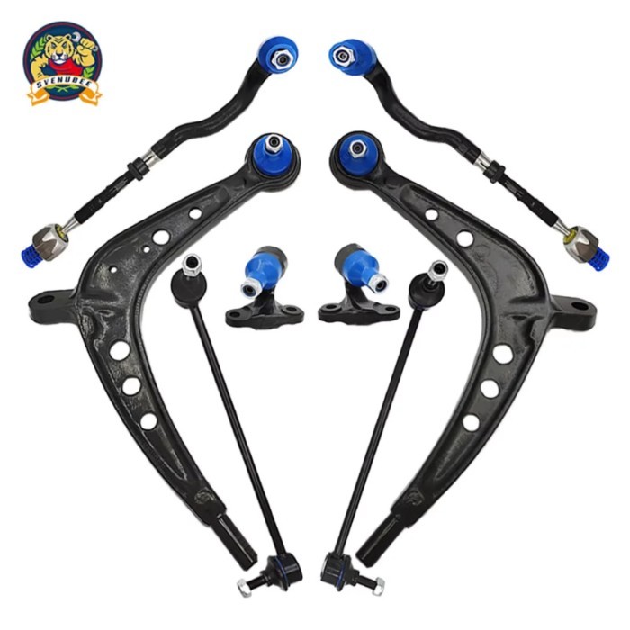 Svenubee 8Pcs Front Suspension Kit Control Arm Tie Rod End Ball Joint Kits for BMW 325Xi 330Xi 2001