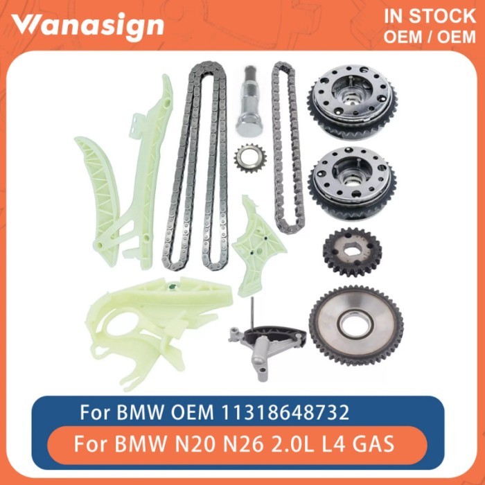 Engine Timing Chain Kit & VVT Gear Fit 2.0 L For BMW X1 X3 X5 Z4 328i 428i N20 N26 B20 N20B20 2.0L
