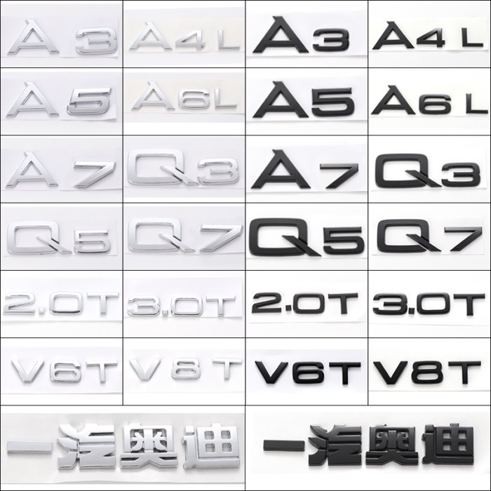 car accessories Car stickers for audi a4 b6 b7 b9 a3 8l 8p 8v q3 a7 a4 b8 a6 c6 4f c7 a5 q5 q7 q8 a