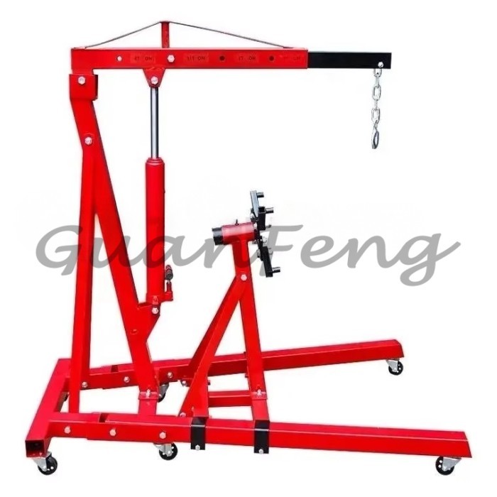 Engine Small Crane , Single Jib Crane 2 T, Automotive Repair Mobile Portable Folding Crane ，Hydraul