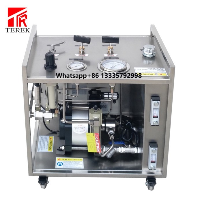 TEREK Air Driven Hydraulic Testing Unit Hydrostatic Pressure Test Pump with Paper Chart Recorder MA