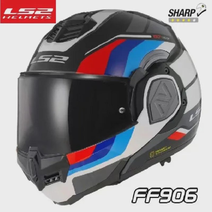 NEW LS2 FF906 Motorcycle Helmet Advant Flip Up Modular Double Visors Full Face Helmet Cascos Para M