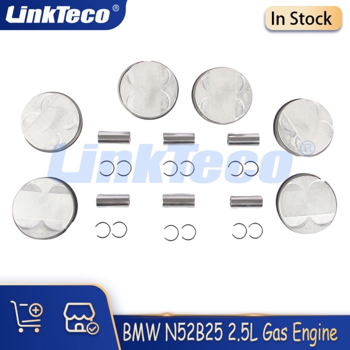 Engine Parts Piston Rings Kit Fit 2.5 L Gas N52B25 For BMW E60 E90 E91 E92 E93 323i 325i 325xi 523i