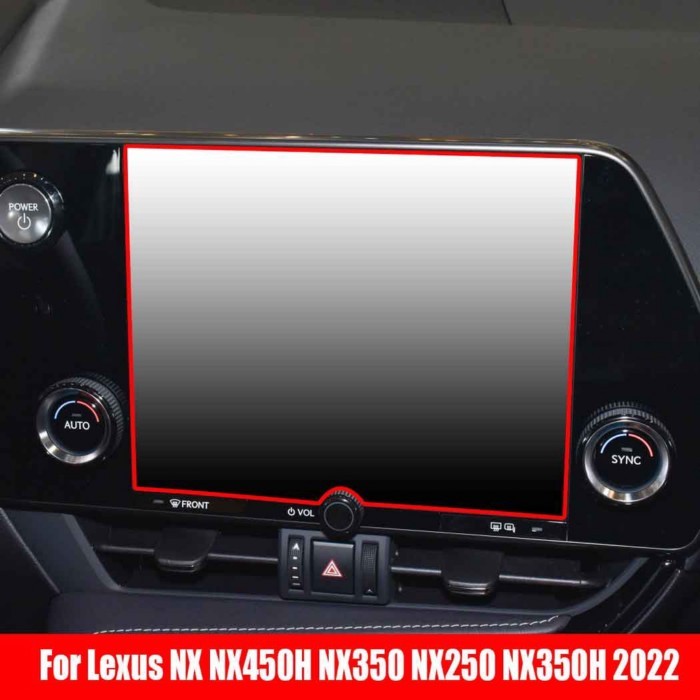 Tempered Glass Film Protector For Lexus NX NX450H NX350 NX250 NX350H 2022 Car radio GPS Auto infota