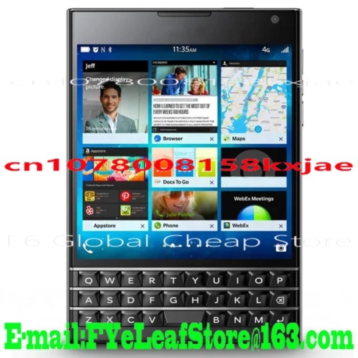 For Blackberry Passport Q30 BLACK QWERTY Original Touchscreen Cheap Mobile Cell Phone Smartphone By
