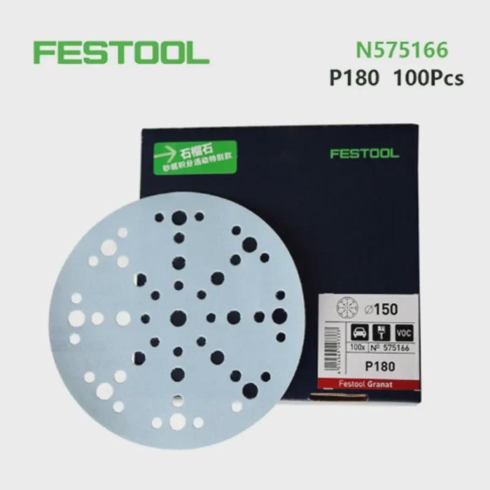 Original FESTOOL Grinding Disc Blue Garnet Sanding disc 6in 48Hole Circular Abrasive Automotive Car