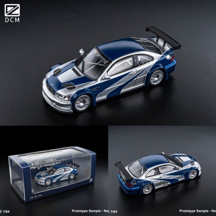DCM 1: 64 BMW BMW M3 E46 GTR Premium Speed Car Painting Alloy Car Model Collection