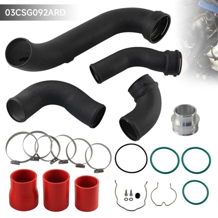 Aluminum Super Charge Pipe Kit For BMW N55 E8X E9X E82 E88 E90 E91 E93 135i 335i 1-Series 3.0 Turbo