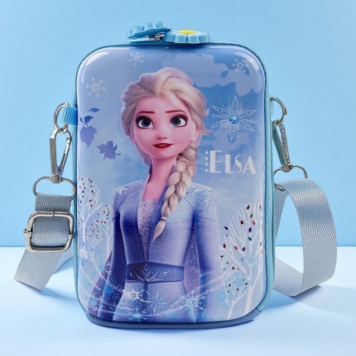 สินค้าใหม่กระเป๋าสตางค์ Elsa Princess Elsa Bag Girl นักเรียนประถมน่ารักกระเป๋า Messenger กระเป๋าสะพา