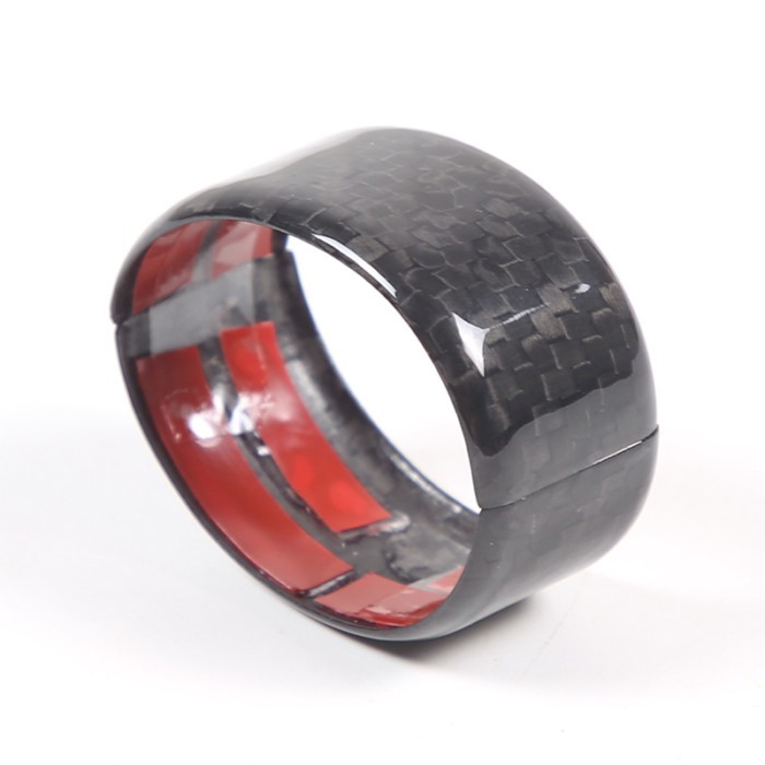 Real Carbon Fiber Steering Wheel Directions Ring Cover For Chevrolet Corvette C8 Stingray Z51 Z06 2