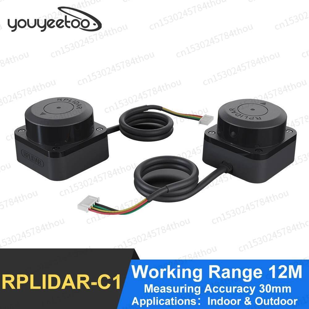 SLAMTEC RPLIDAR C1 เซ็นเซอร์ Lidar TOF 12m ตั้งแต่ 360 ° การสแกนสําหรับตําแหน่งหุ่นยนต์, การทําแผนที