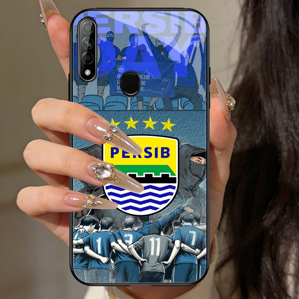 TT-3 Bandung Persib Casing hp glass OPPO A53 A33 A53S A32 A31 2020