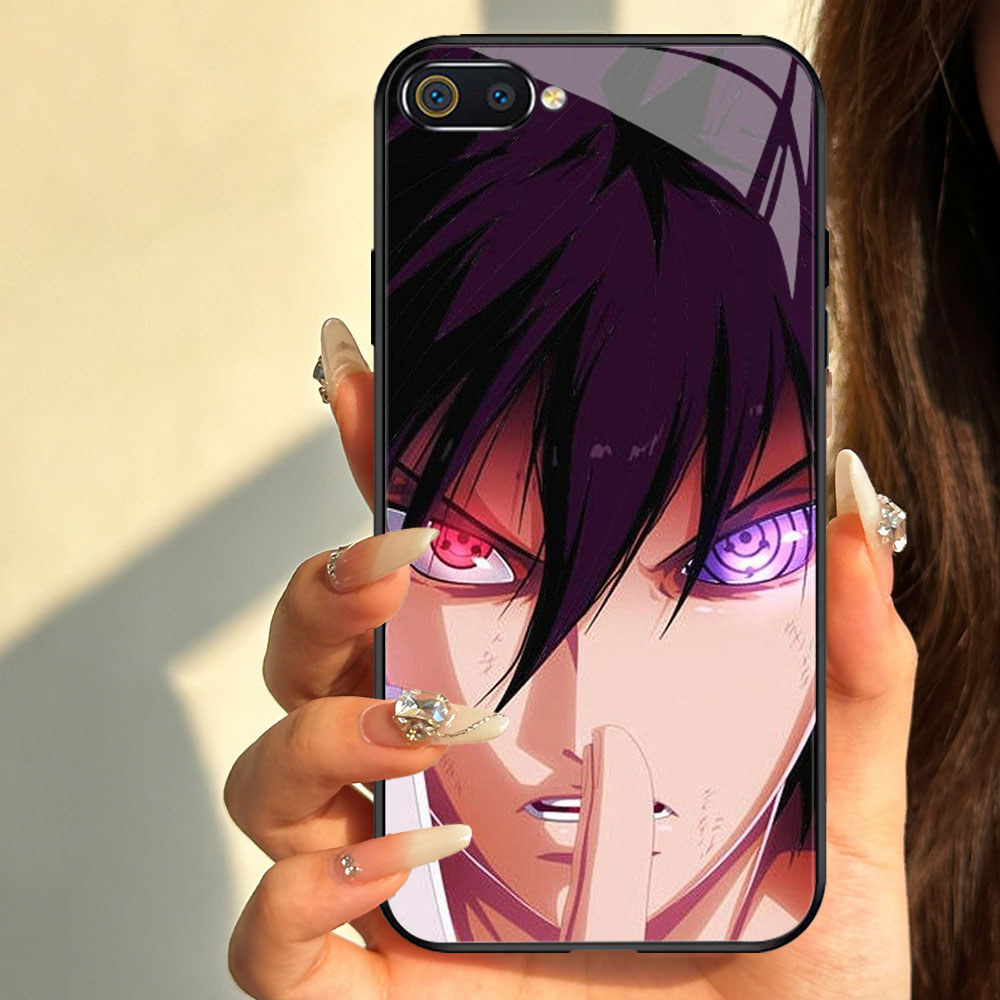 TT-87 Uchiha Sasuke Casing hp glass Realme C2s C1 C2 2 Pro
