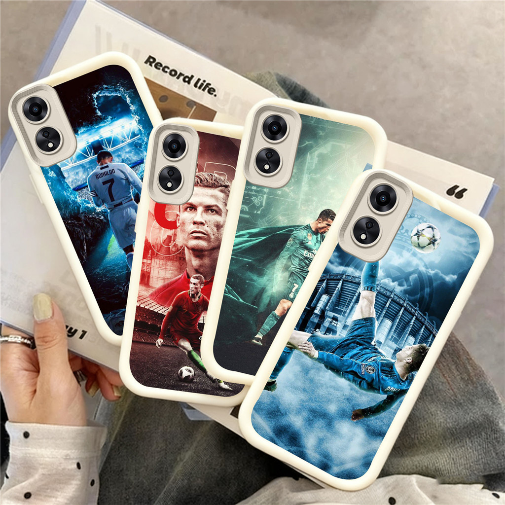 WC35 Ronaldo CR7 เคสสําหรับ Hp ชุบ Realme Reno A60 A94 A3 4 12 F7 A79 8T Lite Pro Plus 5G วัสดุ TPU
