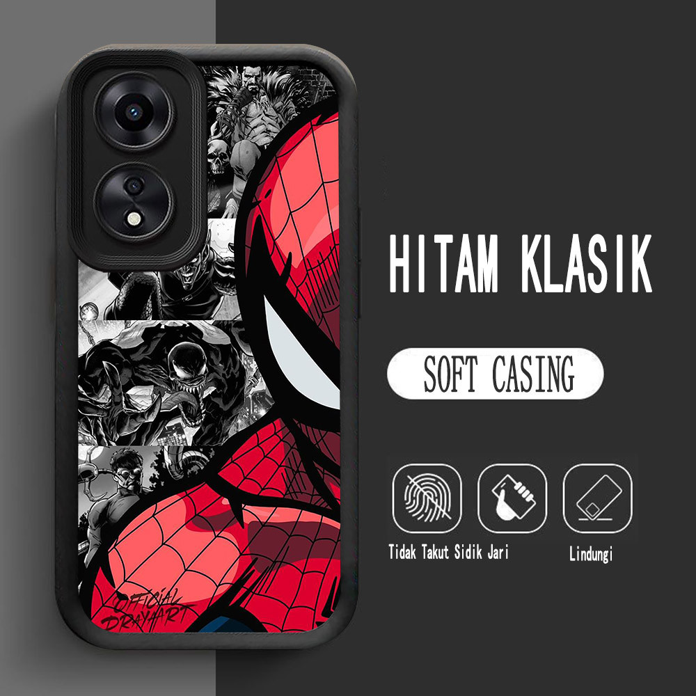 Y-14 เคสซิลิโคน Spider-Man สําหรับ OPPO Reno A79 13F 10 5G Case
