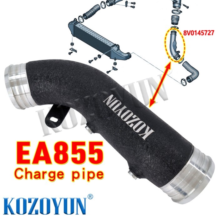 Intercooler Charge pipe WATER METHANOL pipe for Audi RS3 8V 8Y TTRS 8S RSQ3 2.5T EA855 2016-2025