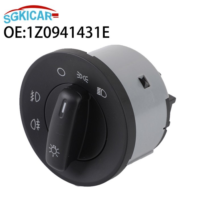 1Z0941431E 10 Pins Car Headlight Lamp Control Switch 1Z0941431A For Skoda Octavia 2 II A5 1Z3 1Z5 3