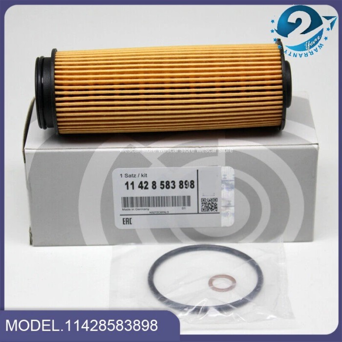 10PCS Engine Oil Filter 11428583898 For BMW X3 X4 X5 X6 X7 F20 F33 F23 E80 G31 G12 340i 440i 540i 7
