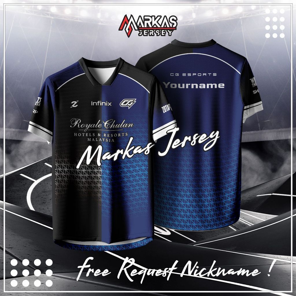 JERSEY เสื้อยืด CG ESPORTS ใหม่ 2026 MPL MY S6 DOTA VALORANT LOL MOBILE LEGENDS FULLPRINTING ฟรี REQ