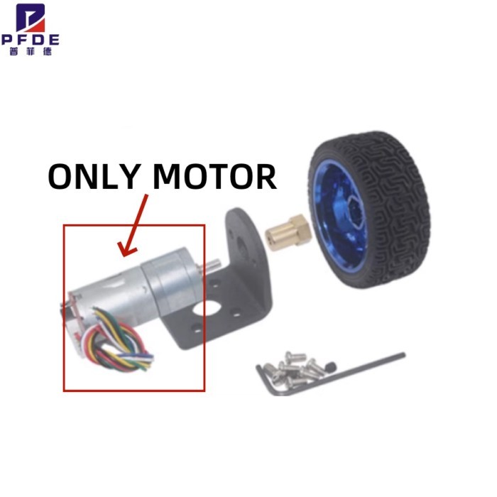 DC Deceleration Motor with Encoder  GA25-370  Speed Measurement Code Disc Strong Moment Available i