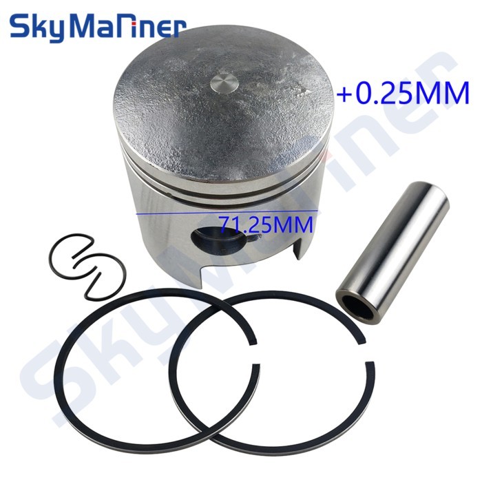 12100-96353-025 PISTON SET(OS:0.25) for for Suzuki Outboard Engine 25HP 30HP DT25/30 12110-96353 12