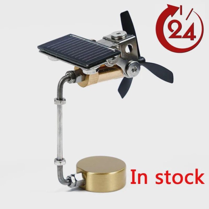 DIY Fan Blade Solar Model Decoration Metal Model Creative Science Education Demonstration Model Toy