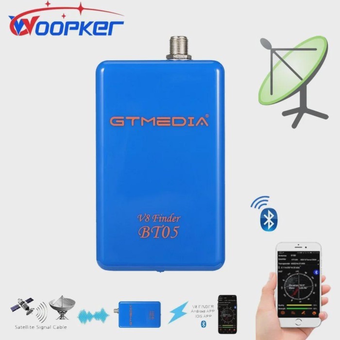 GTmedia Satellite Finder V8 Finder BT05 DVB-S2 Bluetooth Sat-Finder Android IOS Decoding Digital Si
