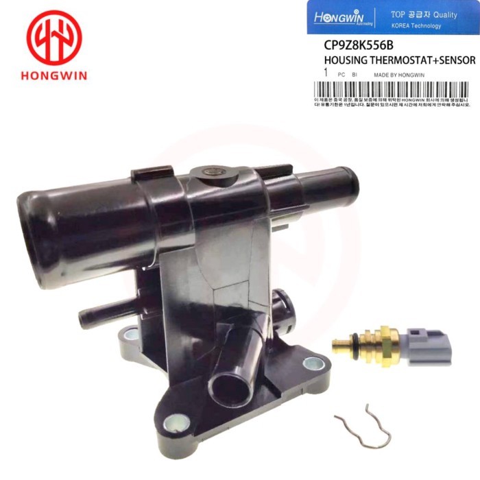 New Engine Coolant Thermostat Water Outlet With Sensor OE CP9Z-8K556-B CP9Z8K556B For Ford Focus Ec