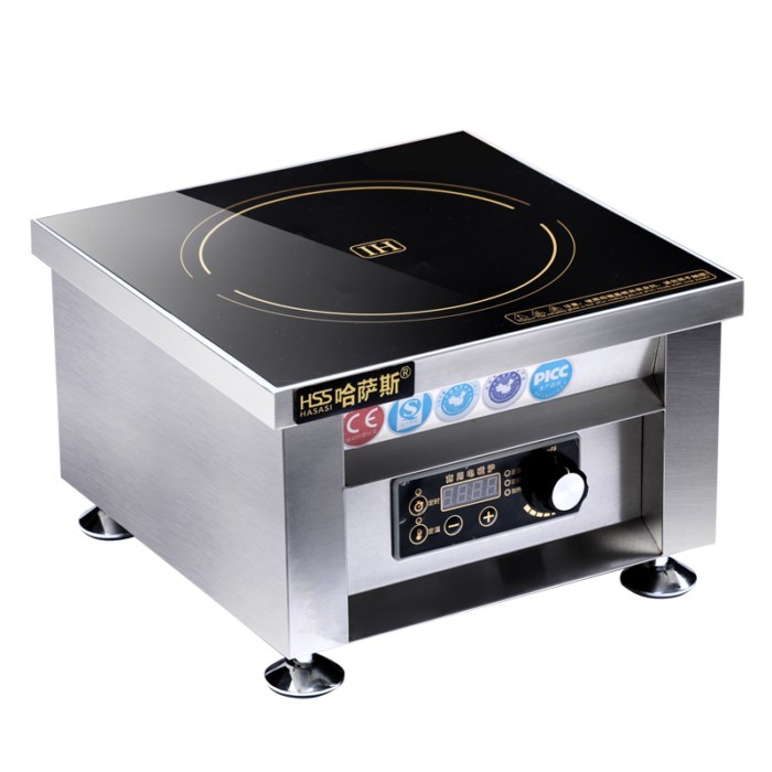 Commercial Induction Wok Stove High Power Induction Cooker Intelligent Timing Temperature Setting E