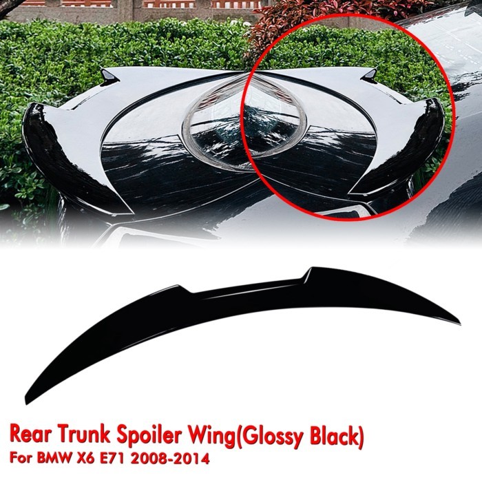 Rear Trunk Spoiler Lip Wing For BMW X Series X6 E71 30d 35i 40i 40i M50i M50d F16 X6M 2008-2014 Car