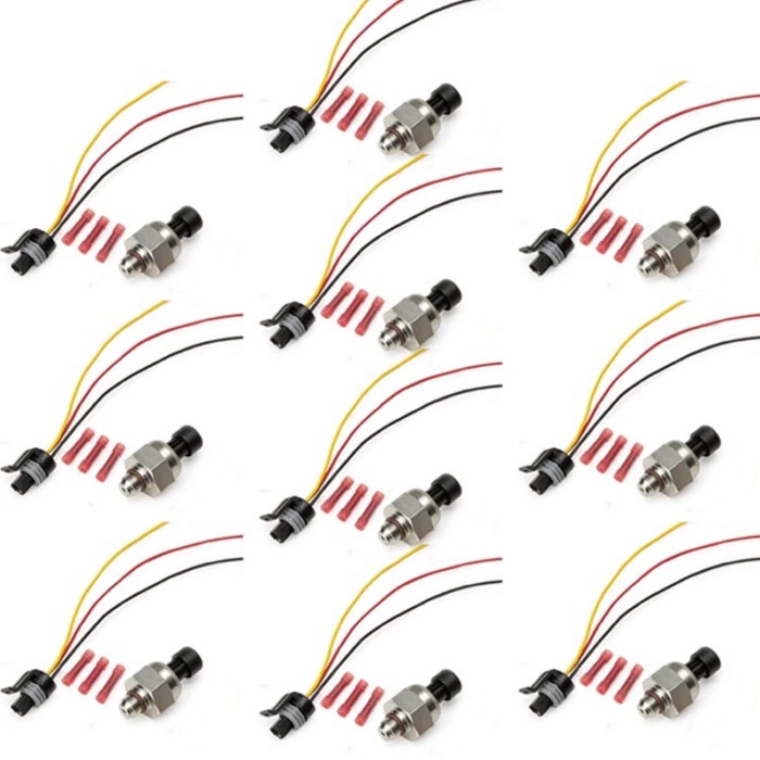 10PCS Fuel Injection Pressure Sensor F6TZ-9F838-A ICP102 1807329 For Ford Powerstroke F-250 F-350 E