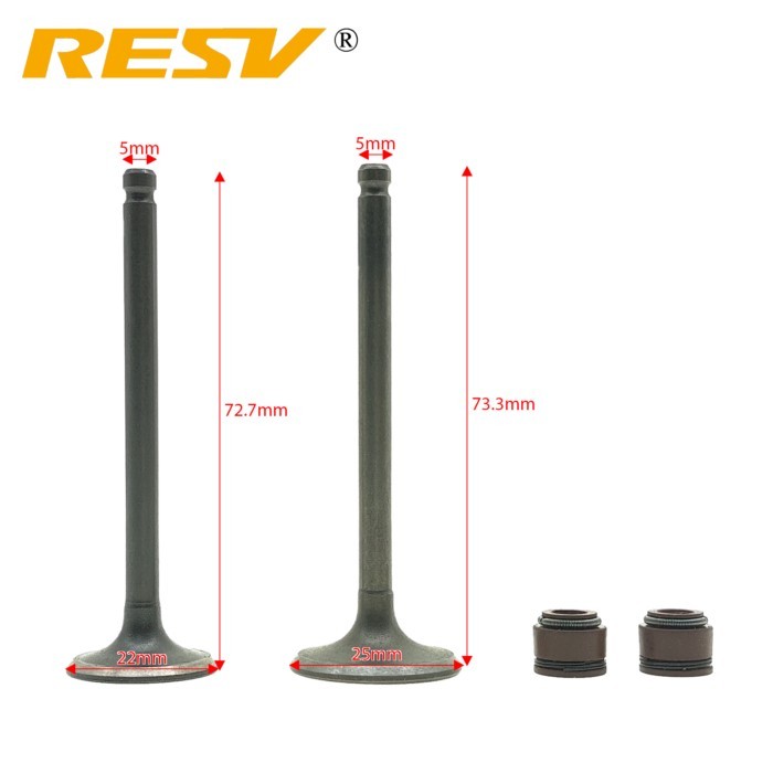 RESV for Suzuki QS100T QS100T-A QS125T-2 QS125T-2A QS125T-4 33G QS 100 125 CC Valve Intake Exhaust