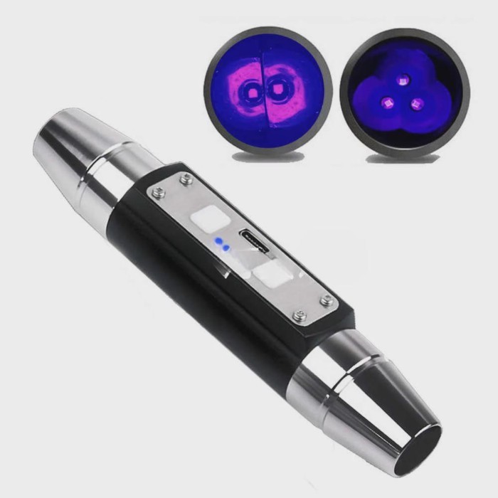 Longwave & Shortwave UV Lamps 254nm 365nm 395nm Minerals Phosphor Detector UVA UVC Blacklight LED F