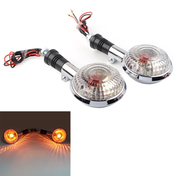 Pair Turn Signal Light For Yamaha XV400 XV650 XV1100 XV1300 XVS400 XVS650 XVS1100 Virago V MAX1200