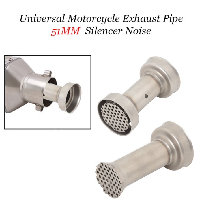 For 51mm inlet Motorcycle Exhaust Muffler Pipe DB Killer Silencer Muffler Modified DB Killer For A-