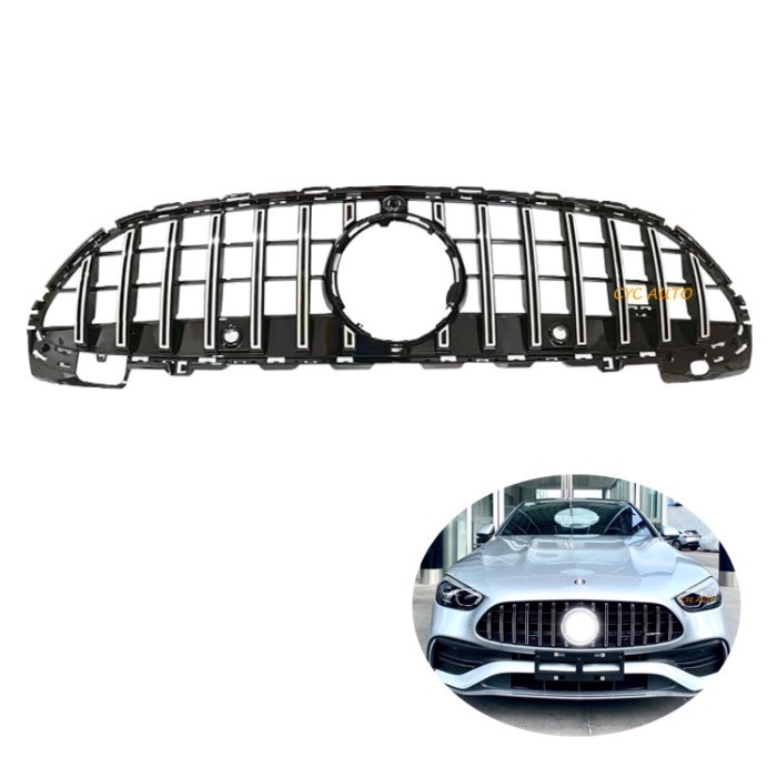 W206 modified GT Style Front Grille For Mercedes Benz C Class W206 C206 Facelift C63 GTR grille