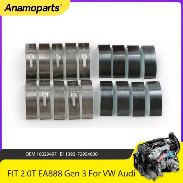 Engine Parts Con Rod Crankshaft Main Bearing Set FIT 2.0 T L EA888 Gen 3 For VW Golf POLO PASSAT Au