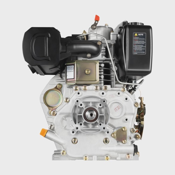 Black 9 hp single cylinder air-cooled machine, diesel engine, generator motor 3600rpm,418cc 6.3kw