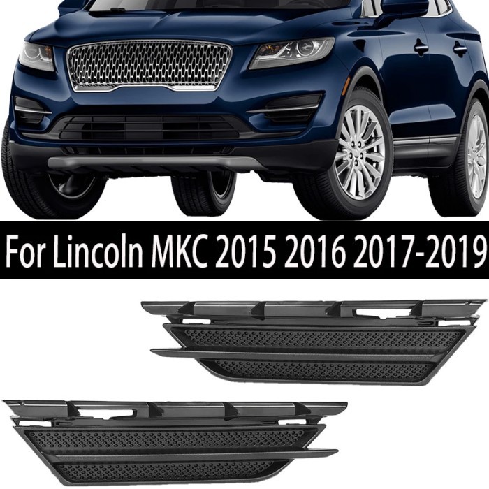 Front Bumper Fog Light Grille For Lincoln MKC 2015 2016 2017-2019 EJ7Z17E811AA EJ7Z17E811BA Fog Lam