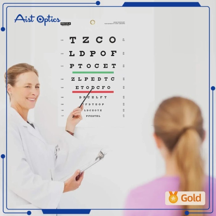 Premium Snellen Eye Chart Wall Chart Plastic waterproof Snellen Charts for Eye Test Exams 10 Feet 9