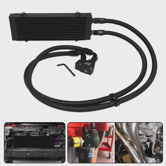 Dual Pass Bar & Plate Oil Cooler Kit - S/M/L Sizes, Fits Corvette C5/C6/C7, LS1-LS9 Engines