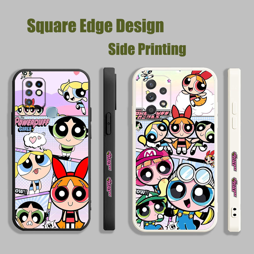 ปลอกสําหรับ Vivo Y91/Y93/Y91i/Y95 Y91C Y15A Y15S Y53 V11i Z3i S1 V21e Y76 Animated Series Powerpuff 