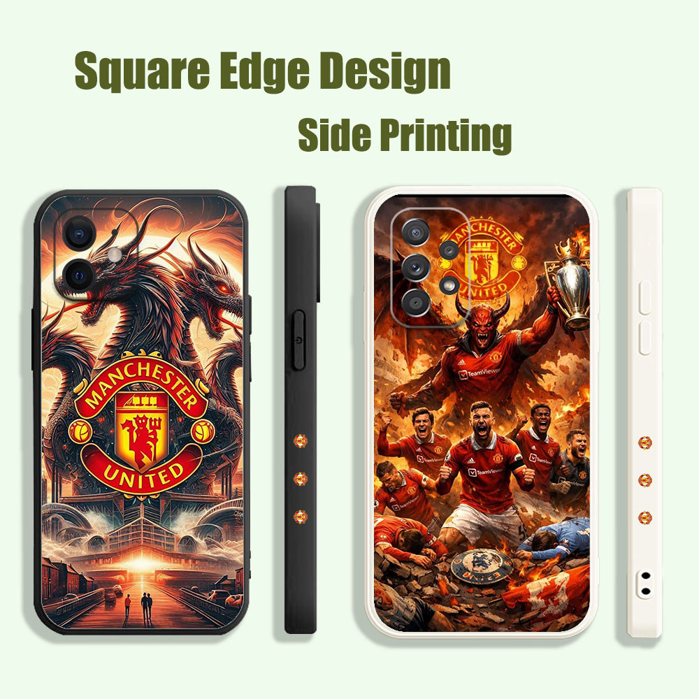 ปลอกสําหรับ OPPO Reno5 Z OPPO A94 A8 A31 A5 2020 A1K A7X A52/A72/A92Manchester United Football Club 