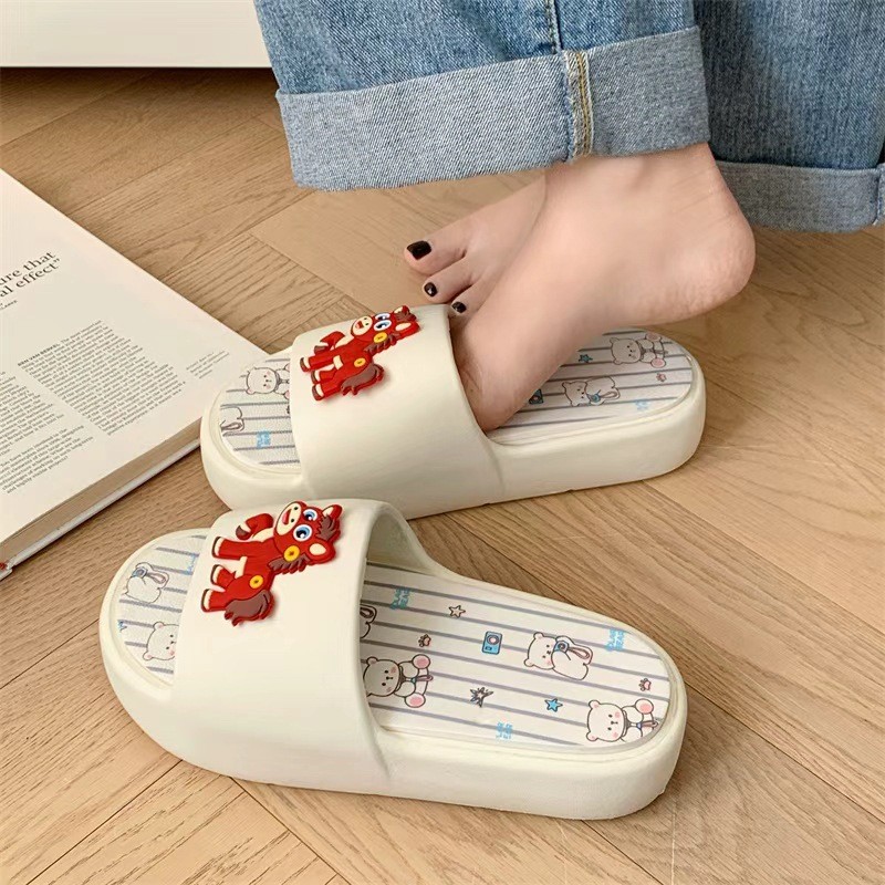 การ์ตูน Pony รองเท้าแตะรองเท้าแตะผู้หญิงรองเท้าแตะ EVA ผู้หญิง