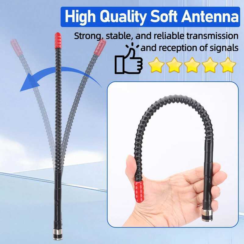 ▥  CB 27Mhz Sma-Female/Bnc Whip High Gain Antenna For  Uv-K5 8 Tk11 Uv-98 PLUS R