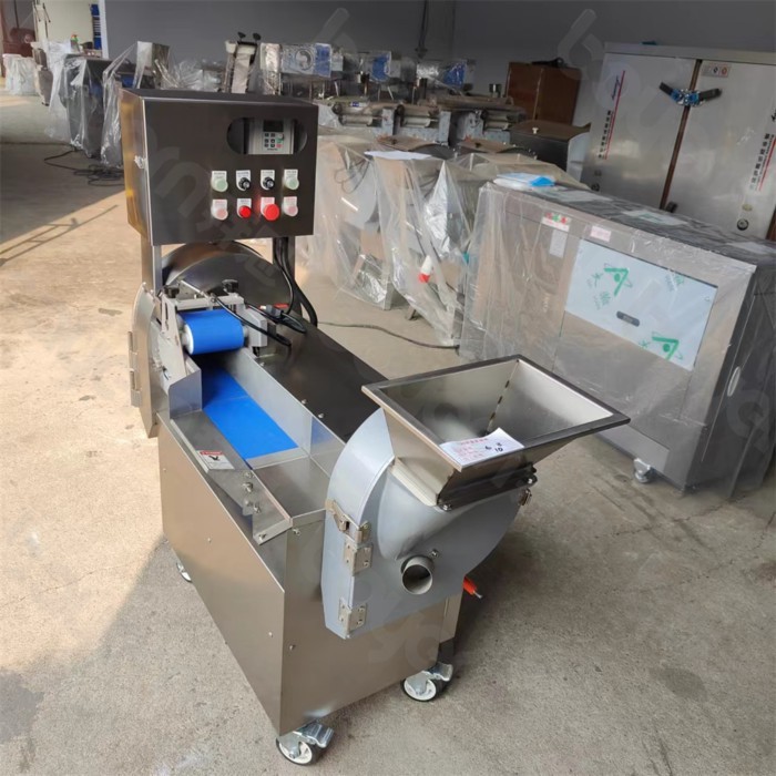 Electric Salad Vegetable Double Head Potatoes Cutting Industrial Fruit Vegetable Cutter Chopper Sli