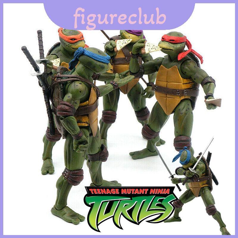 Neca Tmnt 7 "Action Figures รูปปั้นภาพยนตร์ 1990 ของเล่น