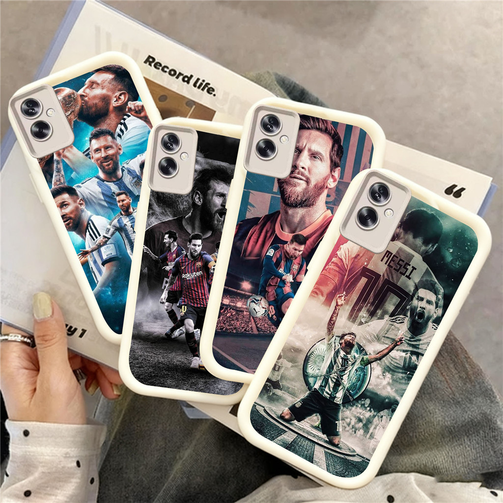 WC14 Messi Casing สําหรับ Hp ชุบ Realme Narzo Note SE N63 N53 V13 K9X Q3 GT NEO6 50 8S 30 8 Pro 5G ว