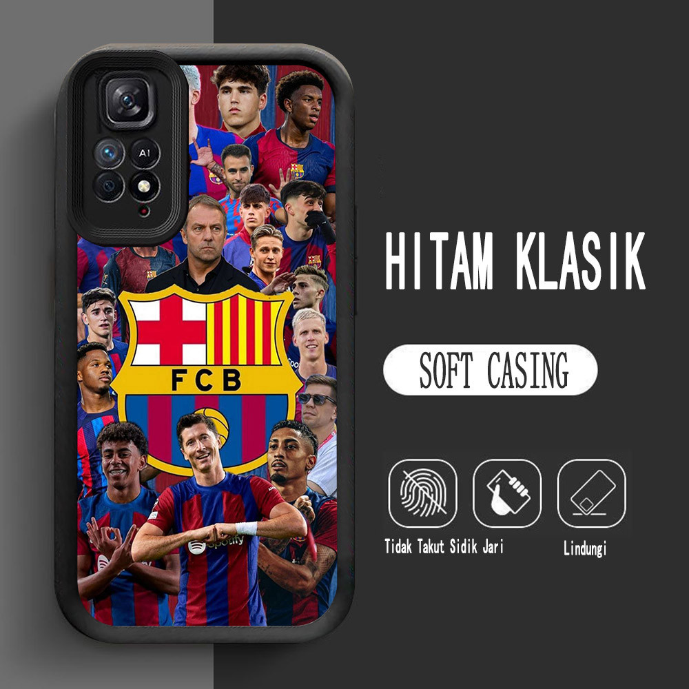 Y-17 Club_Barce_lona ปลอกซิลิโคนสําหรับ Xiaomi Redmi หมายเหตุ 11S 11 SE Pro 5G กรณี